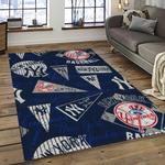 mlb new york yankees baseball team logo sport carpet rectangle area rug for living room home room decor dark room nyye72