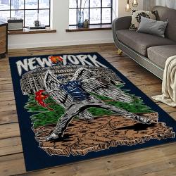 MLB New York Yankees Baseball Team Logo Sport Carpet Rectangle Area Rug For Living Room Home Room Decor NYYE73