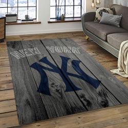 MLB New York Yankees Baseball Team Logo Sport Carpet Rectangle Area Rug For Living Room Home Room Decor NYYE8