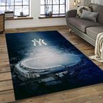 mlb new york yankees baseball team logo sport carpet rectangle area rug for living room home room decor dark room nyye9