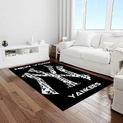 mlb new york yankees baseball team logo sport carpet rectangle area rug for living room home room decor light room nyye10
