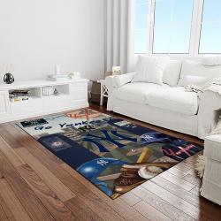 mlb new york yankees baseball team logo sport carpet rectangle area rug for living room home room decor light room nyye21