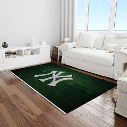 mlb new york yankees baseball team logo sport carpet rectangle area rug for living room home room decor light room nyye28