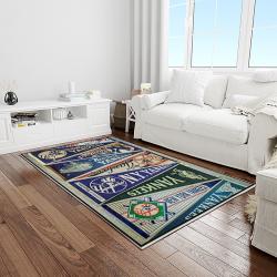 mlb new york yankees baseball team logo sport carpet rectangle area rug for living room home room decor light room nyye30