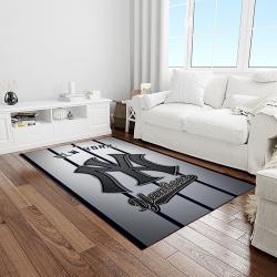 mlb new york yankees baseball team logo sport carpet rectangle area rug for living room home room decor light room nyye31