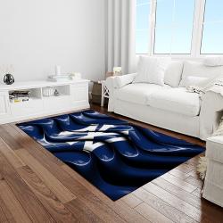 mlb new york yankees baseball team logo sport carpet rectangle area rug for living room home room decor light room nyye35