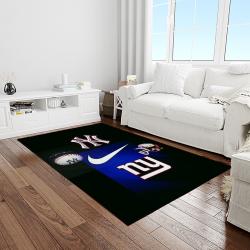 mlb new york yankees baseball team logo sport carpet rectangle area rug for living room home room decor light room nyye4