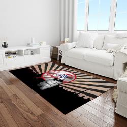 mlb new york yankees baseball team logo sport carpet rectangle area rug for living room home room decor light room nyye56