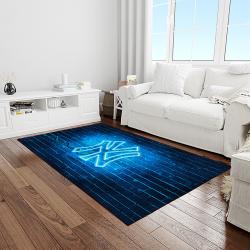 mlb new york yankees baseball team logo sport carpet rectangle area rug for living room home room decor light room nyye65
