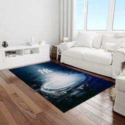 mlb new york yankees baseball team logo sport carpet rectangle area rug for living room home room decor light room nyye9