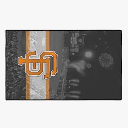 mlb san francisco giants baseball team logo sport carpet rectangle area rug home decor sfcg1