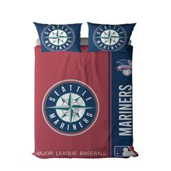 mlb seattle mariners baseball team logo sport bedding set home decor stmr1