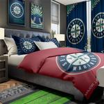 mlb seattle mariners baseball team logo sport bedroom set home decor stmr1