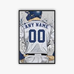 mlb tampa bay rays baseball team logo sport canvas home decor tpbr1002