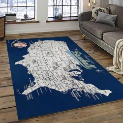 MLB Tampa Bay Rays Baseball Team Logo Sport Carpet Rectangle Area Rug For Living Room Home Room Decor TABR12