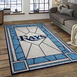 MLB Tampa Bay Rays Baseball Team Logo Sport Carpet Rectangle Area Rug For Living Room Home Room Decor TABR13