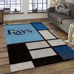 mlb tampa bay rays baseball team logo sport carpet rectangle area rug for living room home room decor dark room tabr14