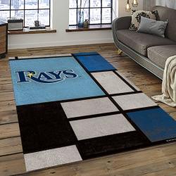 MLB Tampa Bay Rays Baseball Team Logo Sport Carpet Rectangle Area Rug For Living Room Home Room Decor TABR14