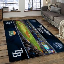 MLB Tampa Bay Rays Baseball Team Logo Sport Carpet Rectangle Area Rug For Living Room Home Room Decor TABR19