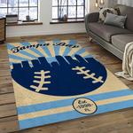 mlb tampa bay rays baseball team logo sport carpet rectangle area rug for living room home room decor dark room tabr21