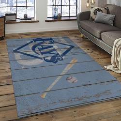 MLB Tampa Bay Rays Baseball Team Logo Sport Carpet Rectangle Area Rug For Living Room Home Room Decor TABR26