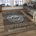 mlb tampa bay rays baseball team logo sport carpet rectangle area rug for living room home room decor dark room tabr28