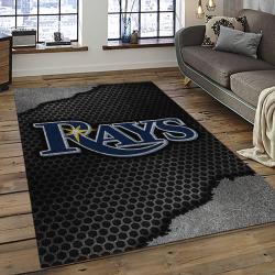 MLB Tampa Bay Rays Baseball Team Logo Sport Carpet Rectangle Area Rug For Living Room Home Room Decor TABR3