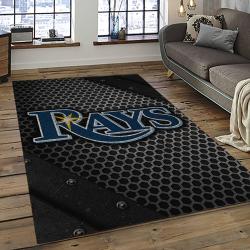 MLB Tampa Bay Rays Baseball Team Logo Sport Carpet Rectangle Area Rug For Living Room Home Room Decor TABR32