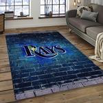 mlb tampa bay rays baseball team logo sport carpet rectangle area rug for living room home room decor dark room tabr34