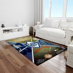mlb tampa bay rays baseball team logo sport carpet rectangle area rug for living room home room decor light room tabr1