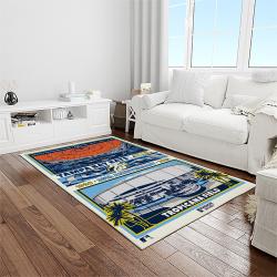 mlb tampa bay rays baseball team logo sport carpet rectangle area rug for living room home room decor light room tabr11