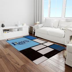 mlb tampa bay rays baseball team logo sport carpet rectangle area rug for living room home room decor light room tabr14