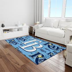 mlb tampa bay rays baseball team logo sport carpet rectangle area rug for living room home room decor light room tabr18