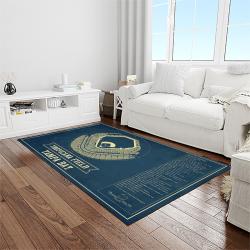 mlb tampa bay rays baseball team logo sport carpet rectangle area rug for living room home room decor light room tabr20
