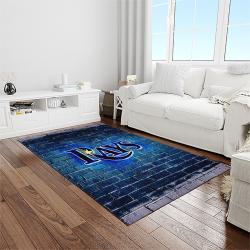 mlb tampa bay rays baseball team logo sport carpet rectangle area rug for living room home room decor light room tabr34