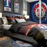 mlb texas rangers baseball team logo sport bedroom set home decor