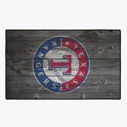 mlb texas rangers baseball team logo sport carpet rectangle area rug home decor