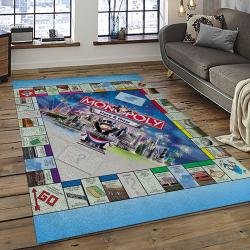 Monopoly Board Game Carpet Rectangle Area Rug For Living Room Home Room Decor Gift For Friends MONY1