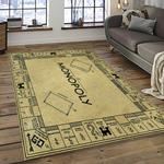 monopoly board game carpet rectangle area rug for living room home room decor gift for friends dark room mony17