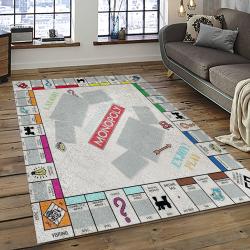 Monopoly Board Game Carpet Rectangle Area Rug For Living Room Home Room Decor Gift For Friends MONY5