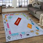 monopoly board game carpet rectangle area rug for living room home room decor gift for friends dark room mony7