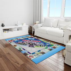 monopoly board game carpet rectangle area rug for living room home room decor gift for friends light room mony1