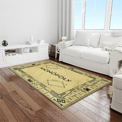monopoly board game carpet rectangle area rug for living room home room decor gift for friends light room mony17