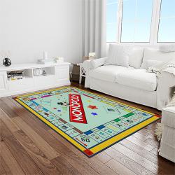 monopoly board game carpet rectangle area rug for living room home room decor gift for friends light room mony4