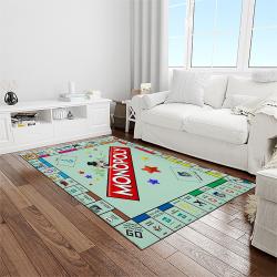 monopoly board game carpet rectangle area rug for living room home room decor gift for friends light room mony8