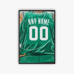 nba boston celtics basketball team logo sport canvas home decor bsc1002