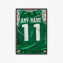 nba boston celtics basketball team logo sport canvas home decor bsc4001