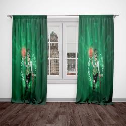 nba boston celtics basketball team logo sport window curtain home decor bsc1