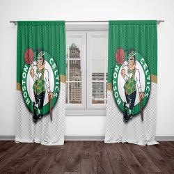 nba boston celtics basketball team logo sport window curtain home decor bsc2