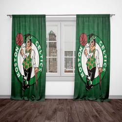 nba boston celtics basketball team logo sport window curtain home decor bsc4